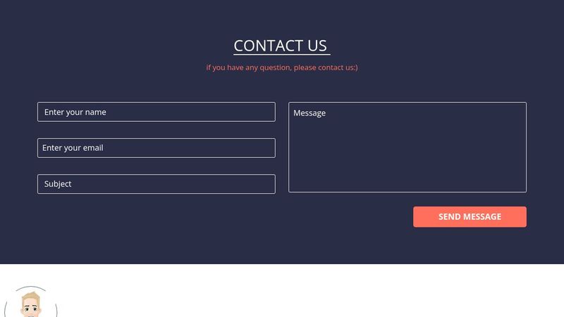 Responsive contact form