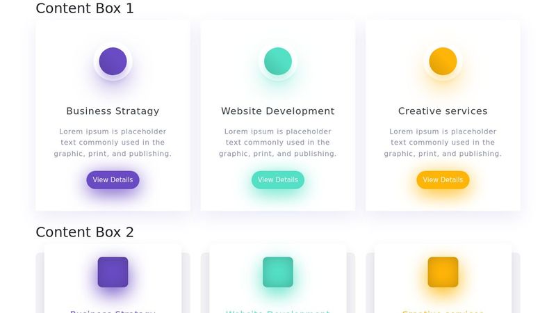 Content Box UI Design CSS3