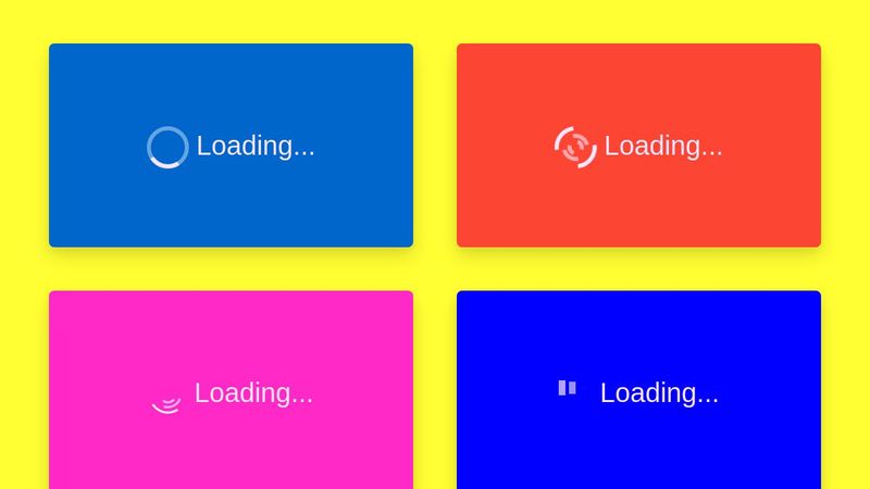 html and css loading animations