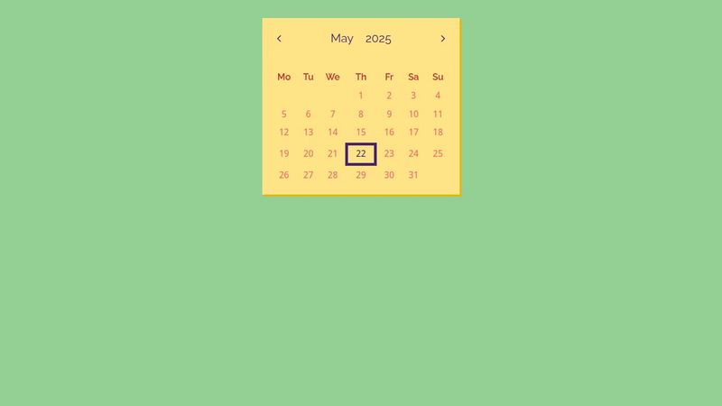 jQuery UI Datepicker Calendar