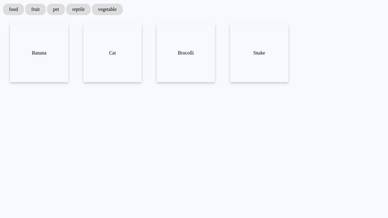 React Pill Filter (with hooks)