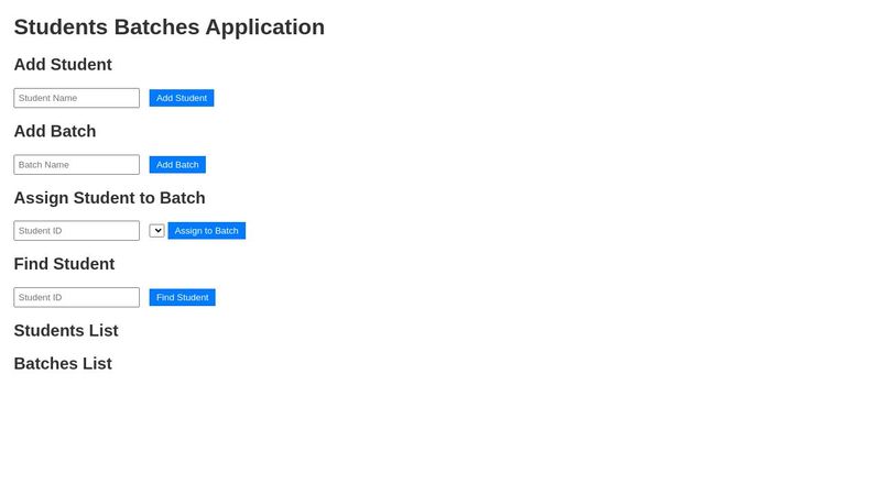 Student Registration Form