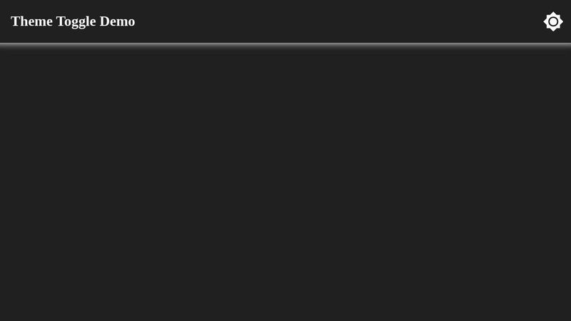 Theme Toggle