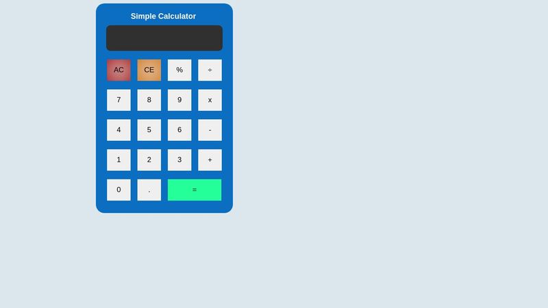 simple calculator