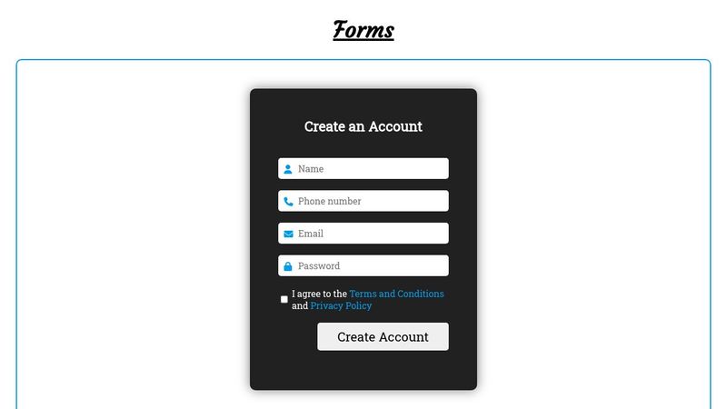 HTML5 Forms