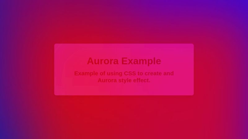 Aurora Example
