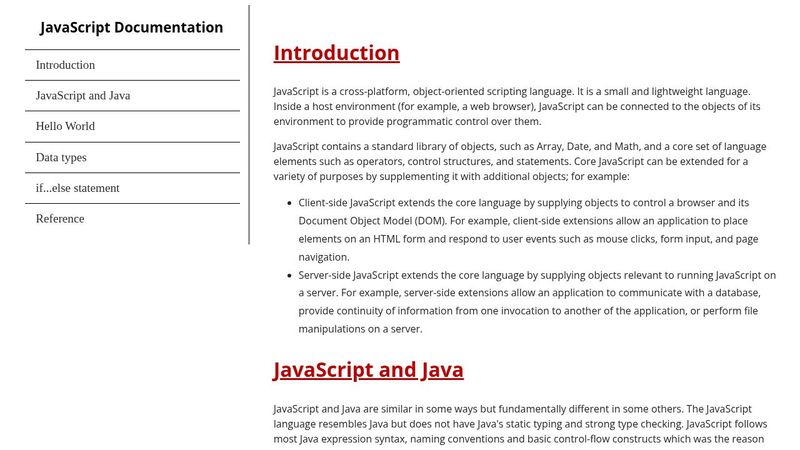 Technical JS Documentation