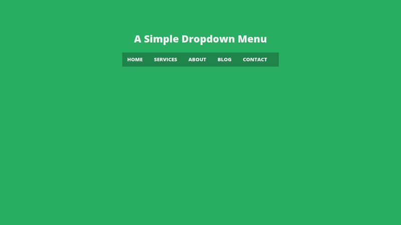 A simple Dropdown Menu