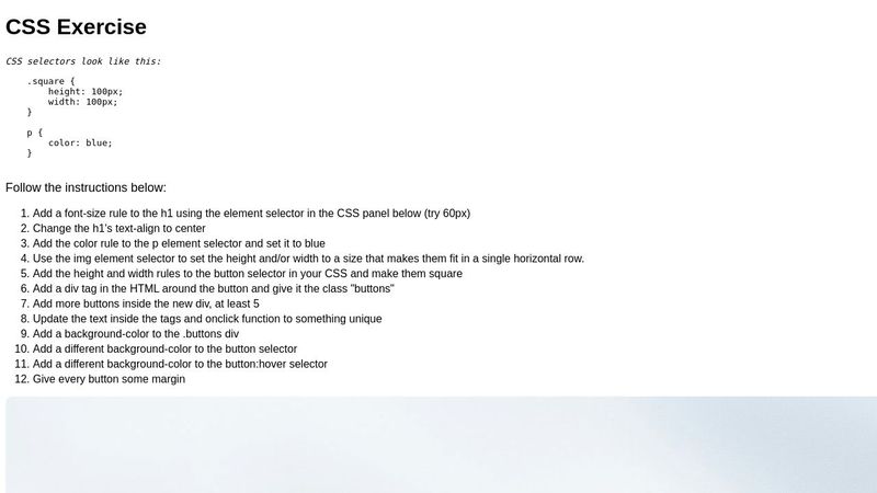 CSS Exercise