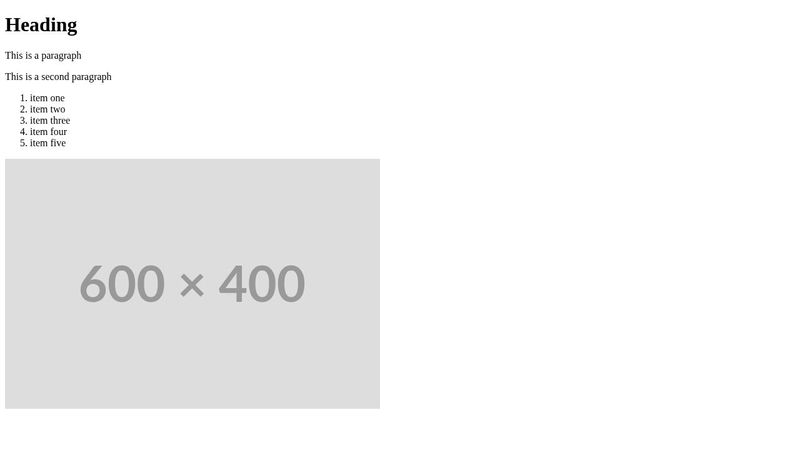 HTML Basics Exercise