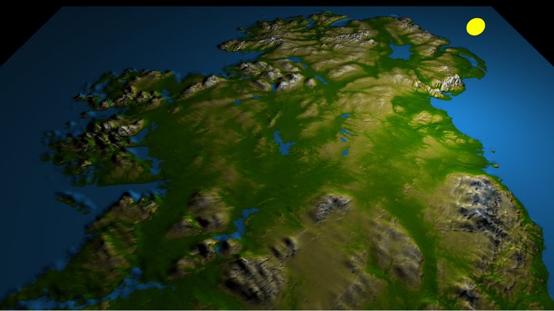 Ireland Heightmap - Babylon