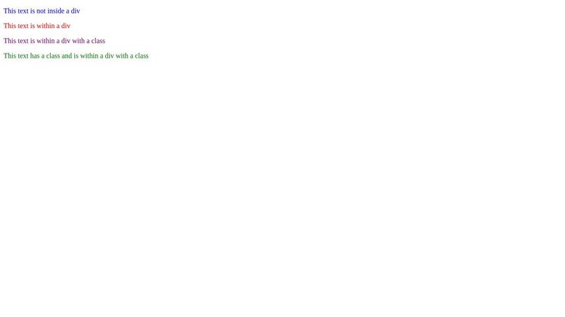 Parent and child elements in CSS