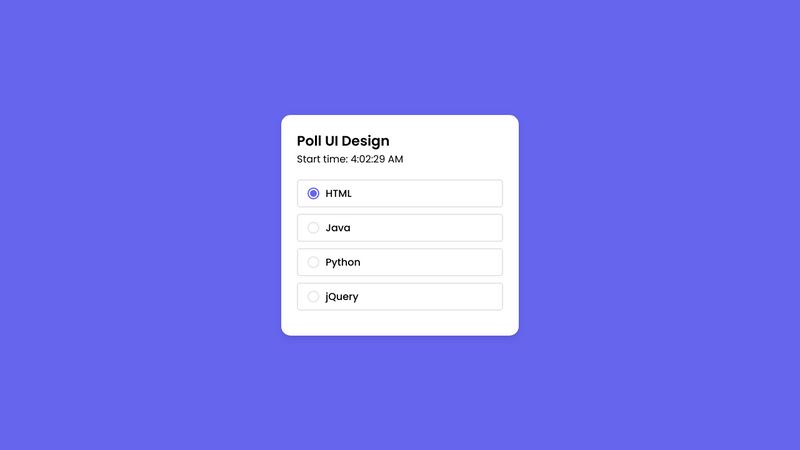 simple-html-css-poll