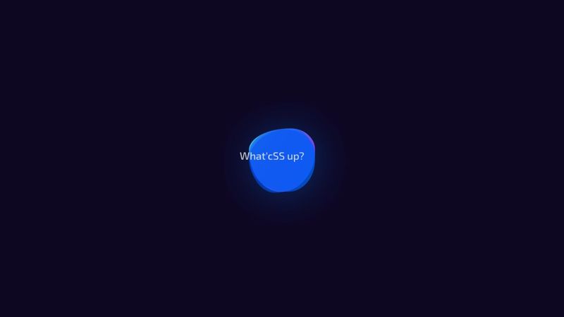 Pure CSS Gooey Morph (single div)