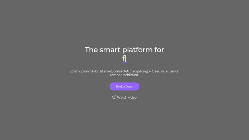 Typed.js Rolling Text Example