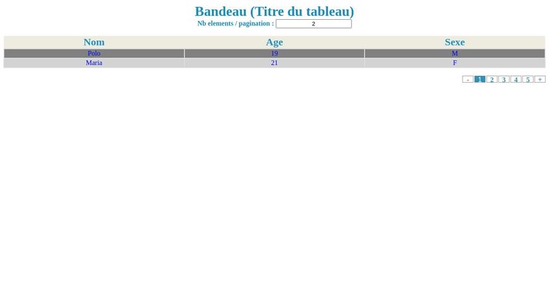 PAGINATION JAVASCRIPT ( with JQUERY)
