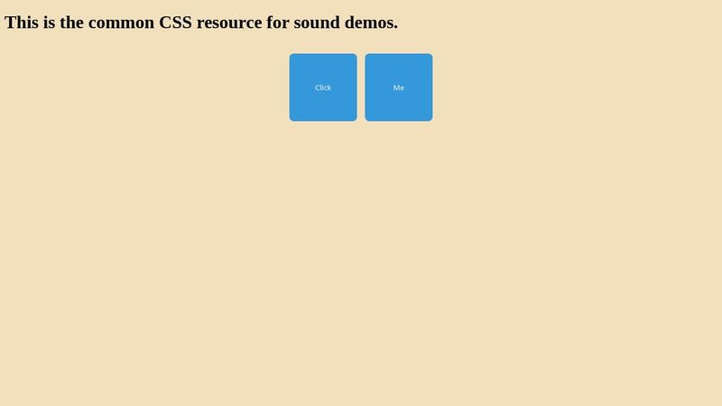 Sound Demo CSS