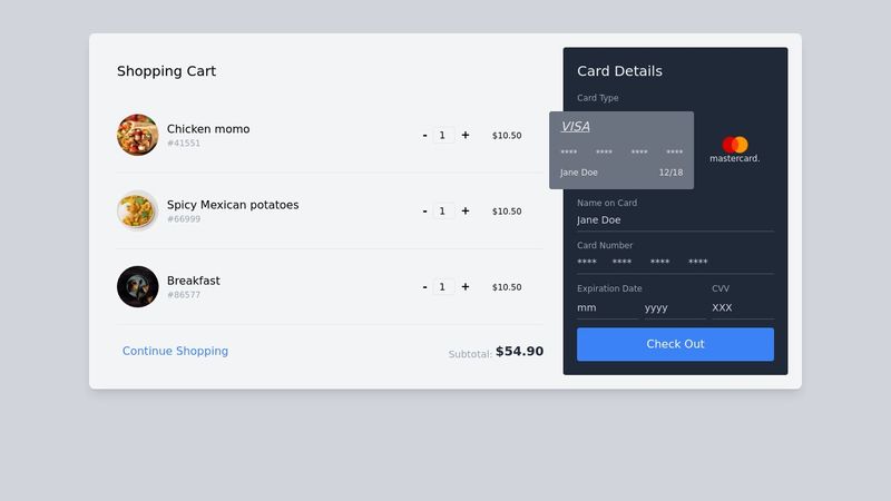 Tailwind Online Payment template