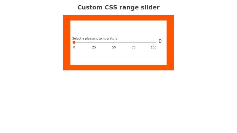 Custom CSS Range slider_v2.0