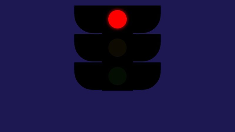 Animated traffic light using CSS and keyframes