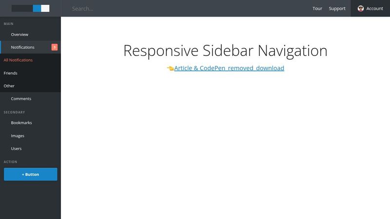 Responsive Sidebar Navigation