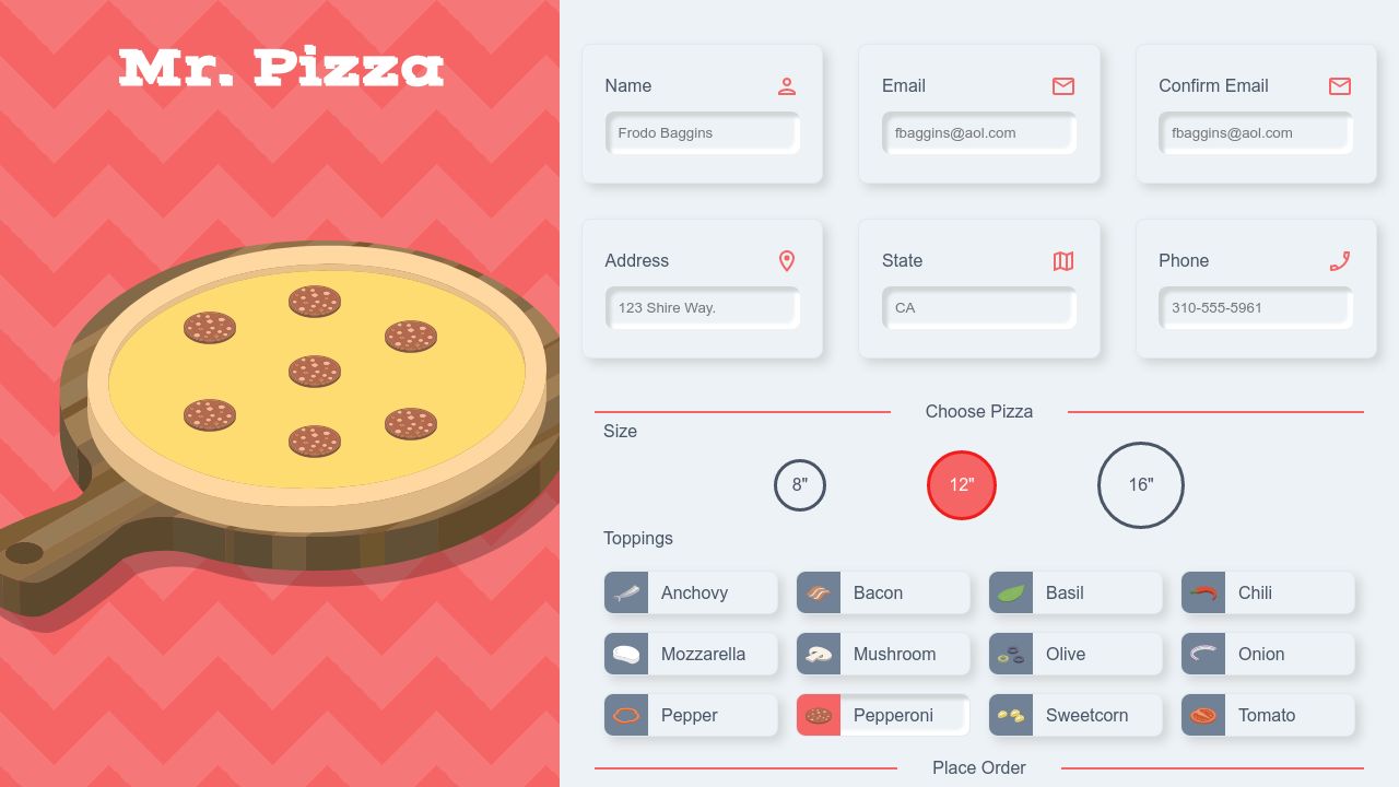 food menu a Collection by paul on CodePen