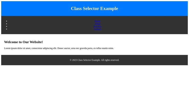 Only Class Selector