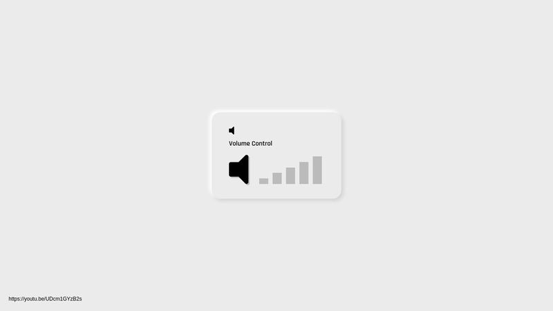 Awesome Volume Control UI Design
