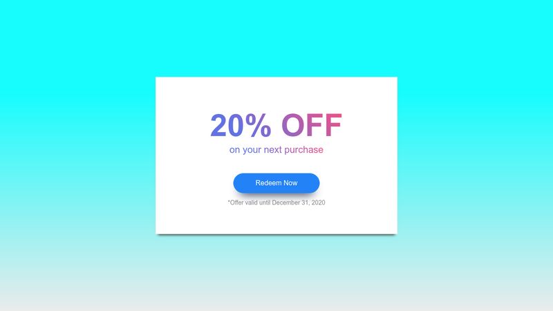 Redeem Coupon - #002