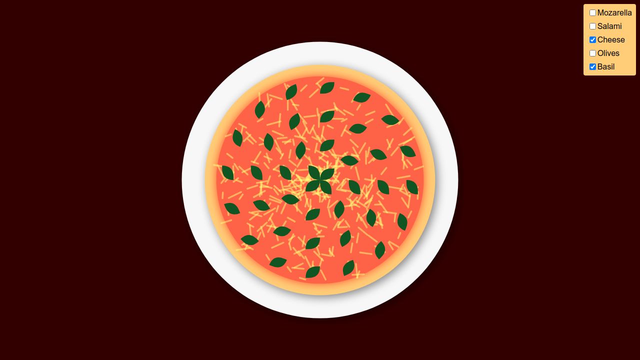 Pens tagged pizza on CodePen