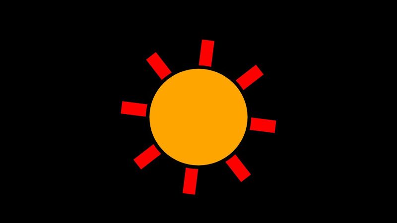 Pure CSS Sun