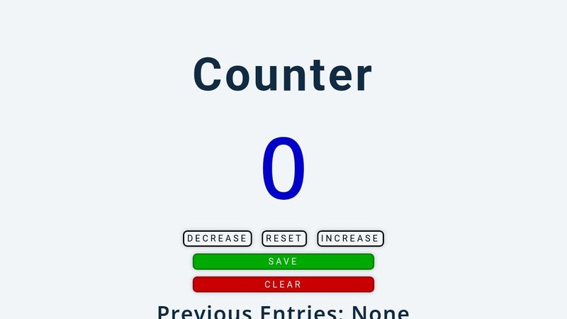 JavaScript Counter