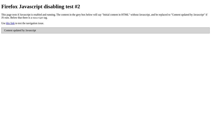 Firefox JS test #2
