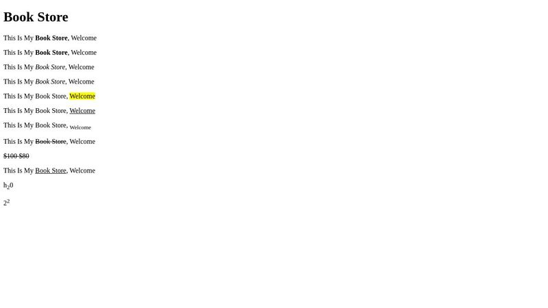 Html: Formatting Elements