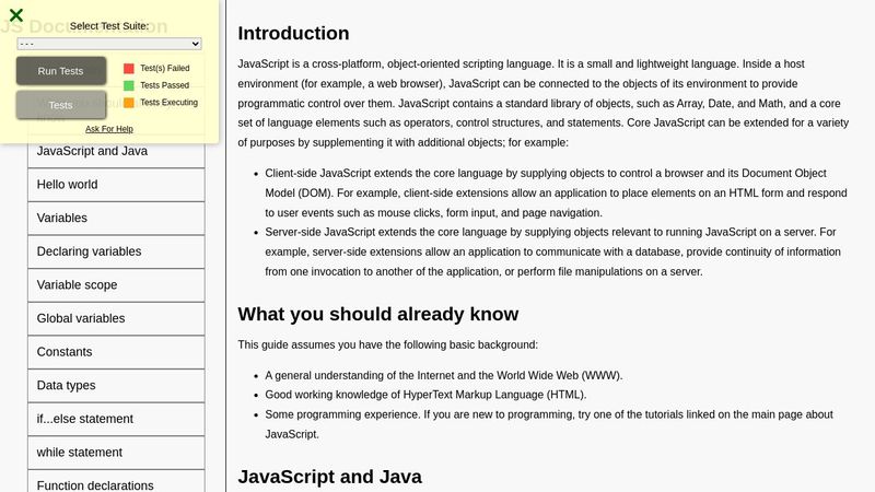 Technical Documentation Page