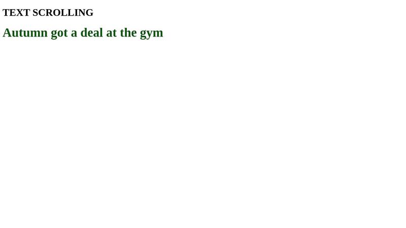 Vertical Scrolling Text Slide Animation