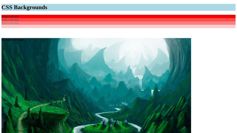 CSS Backgrounds