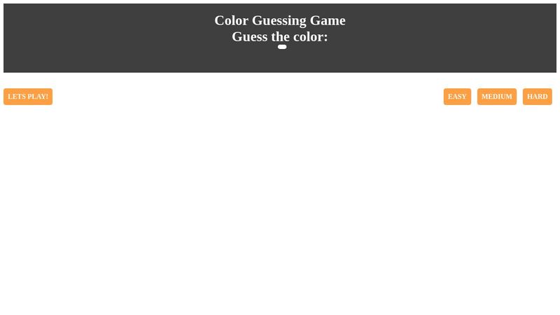 Color Guessing Game