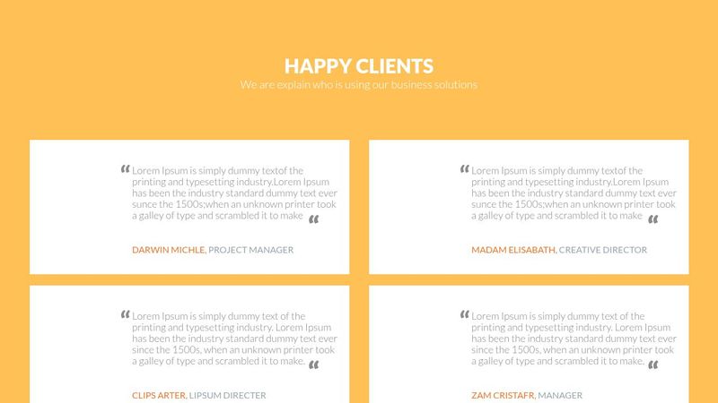 HAPPY CLIENTS HTML/CSS
