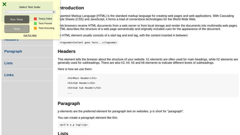FreeCodeCamp - Technical Documentation Page