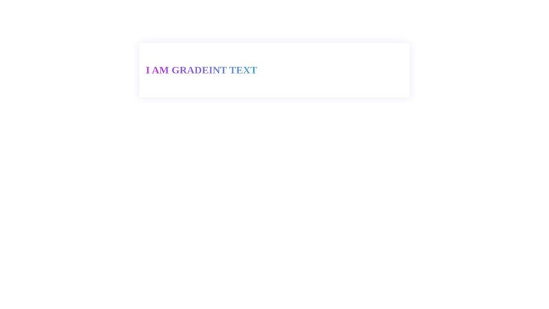 Text color Gradient css