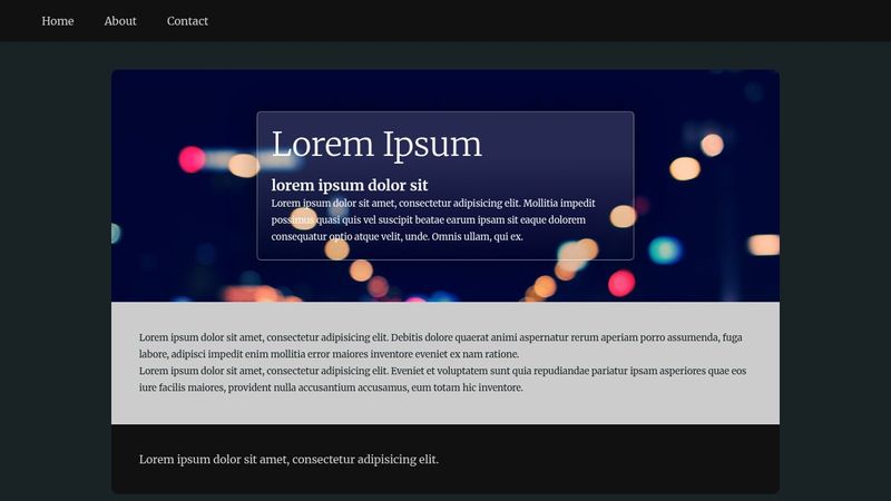 Glass box css