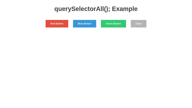 querySelectorAll Example