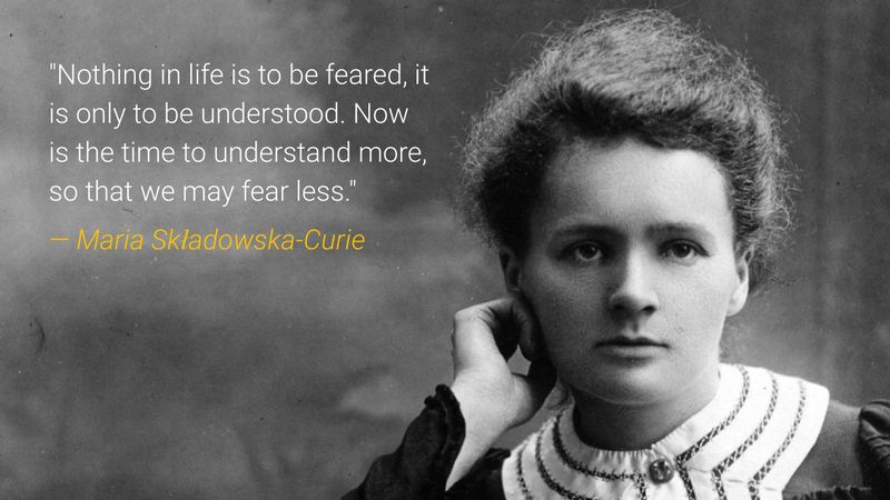 Tribute to Maria Składowska-Curie