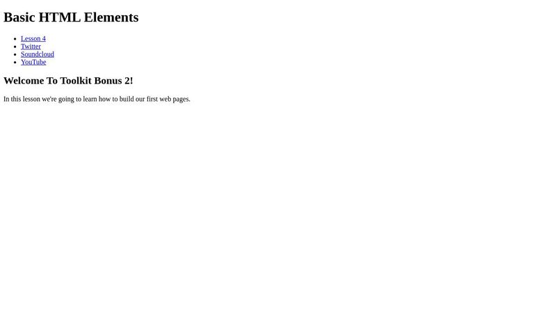 Your First HTML Document