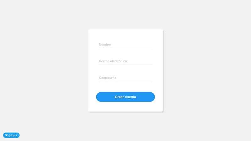 Beautiful Form Material Design Only With HTML & CSS
