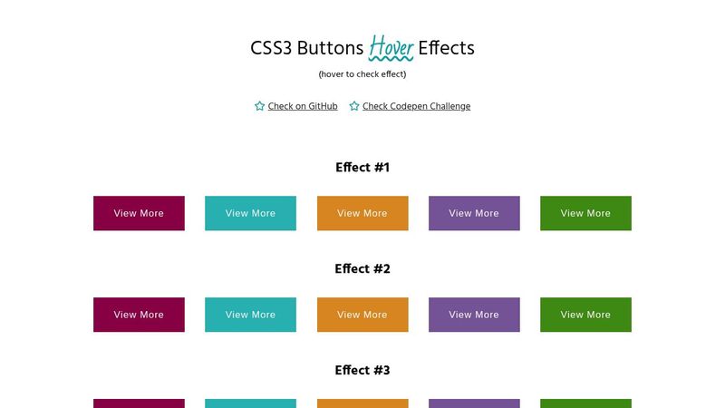 CSS3 buttons hover effects with FontAwesome5