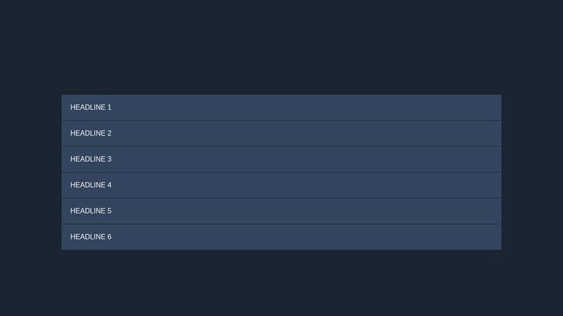 CSS, JS - Smooth Accordion Menü
