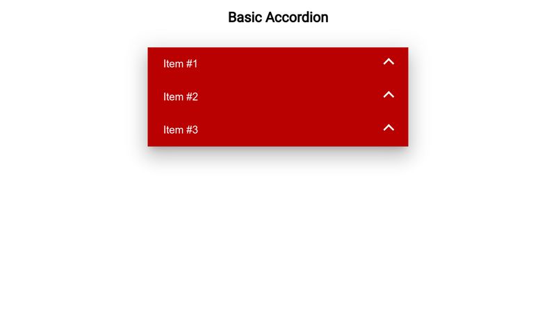 Vanilla JS Accordion