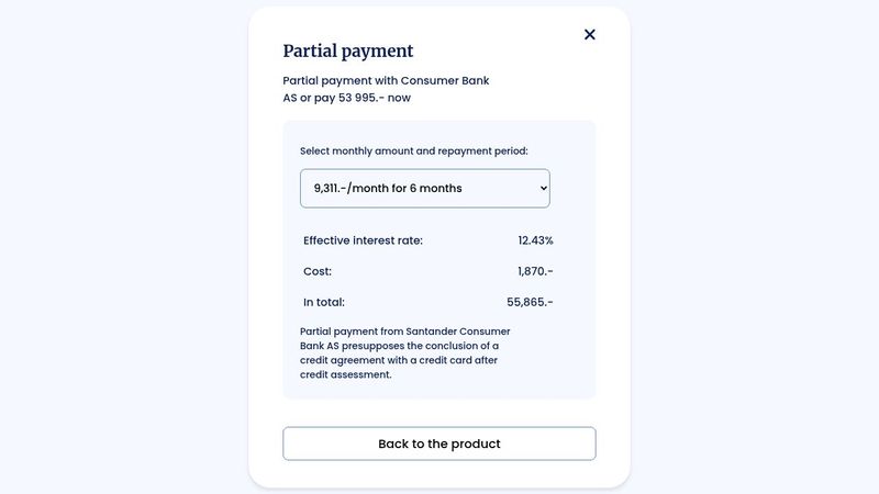 Installment Payment Modal